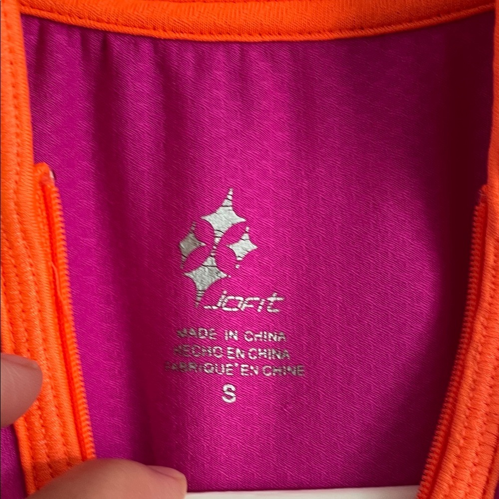 Orange‎ and Pink Athletic JoFit Golf Top - Picture 2 of 5